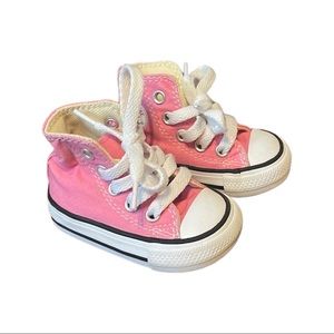 Converse pink high tops